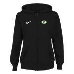 Green Bay Packers Stadium Rally Full Zip Hoodie Black