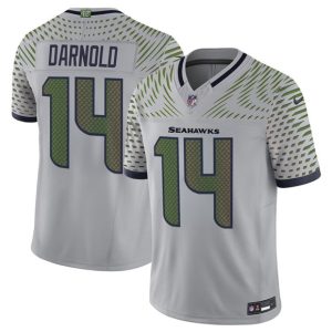 Seattle Seahawks #14 Sam Darnold Gray 2025 F.U.S.E. ¡°Rivalries¡± Vapor Untouchable Limited Football Stitched Jersey