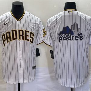 San Diego Padres White Team Big Logo Cool Base Stitched Jersey