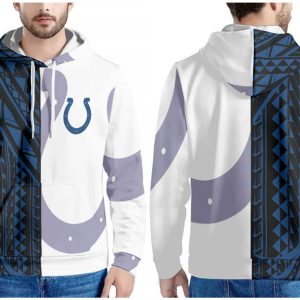 Indianapolis Colts Blue Black White Pullover Hoodie