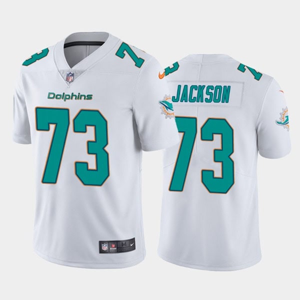 Miami Dolphins #73 Austin Jackson 2020 White Vapor Limited Stitched Jersey