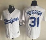Dodgers #31 Joc Pederson White New Cool Base Stitched Jersey