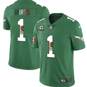 Philadelphia Eagles #1 Jalen Hurts Green Mexico Vapor Untouchable Limited Stitched Jersey