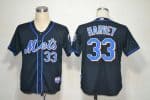 Mets #33 Matt Harvey Black Alternate Cool Base Stitched Jersey