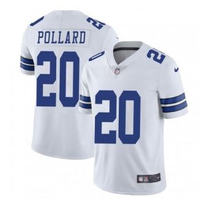 Dallas Cowboys #20 Tony Pollard White Vapor Untouchable Limited Stitched Jersey