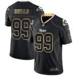 Rams #99 Aaron Donald 2018 Lights Out Black Color Rush Limited Stitched Jersey
