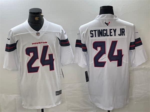 Houston Texans #24 Derek Stingley Jr. White Vapor Untouchable Football Stitched Jersey