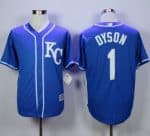 Royals #1 Jarrod Dyson Blue Alternate 2 New Cool Base Stitched Jersey