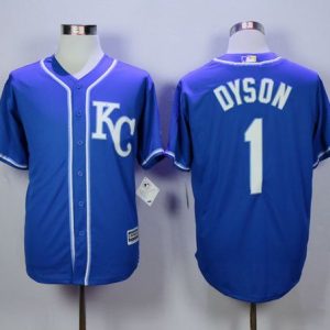 Royals #1 Jarrod Dyson Blue Alternate 2 New Cool Base Stitched Jersey