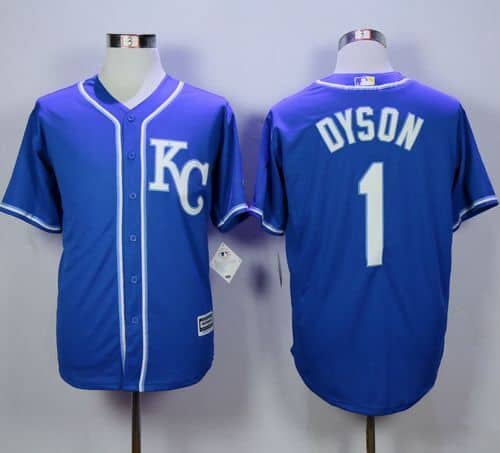 Royals #1 Jarrod Dyson Blue Alternate 2 New Cool Base Stitched Jersey
