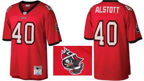 Tampa Bay Buccaneers #40 Mike Alstott Red Stitched Jersey