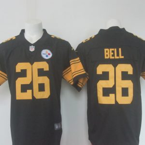 Steelers # 26 Le'Veon Bell Black Limited Rush Stitched Nike Jersey