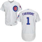 Cubs #1 Kosuke Fukudome White(Blue Strip) Flexbase Authentic Collection Stitched Jersey