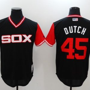 Chicago White Sox #45 Michael Jordan Black Cool Base Stitched Jersey