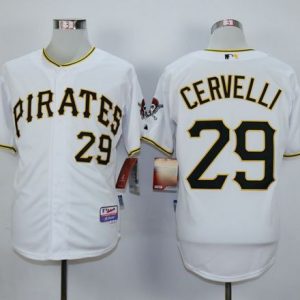 Pirates #29 Francisco Cervelli White Cool Base Stitched Jersey