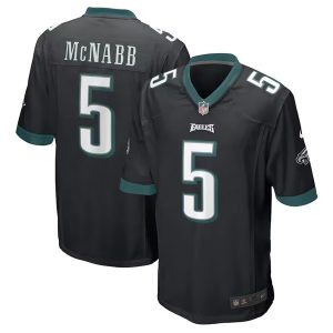 Philadelphia Eagles #5 Donovan McNabb Black Stitched Jersey
