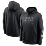 New York Mets Black 2024 City Connect Club Fleece Pullover Hoodie