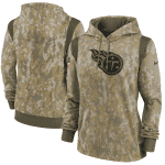 Tennessee Titans 2021 Camo Salute To Service Therma Performance Pullover Hoodie(Run Small)