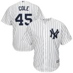 New York Yankees #45 Gerrit Cole Majestic White Cool Base Jersey
