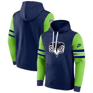 Seattle Seahawks Navy Green Pullover Hoodie