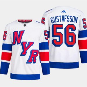 New York Rangers #56 Erik Gustafsson White 2024 Stadium Series Stitched Jersey