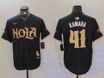 New Orleans Saints #41 Alvin Kamara Black Cool Base Stitched Jersey
