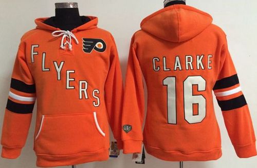 Philadelphia Flyers #16 Bobby Clarke Orange Old Time Heidi NHL Hoodie