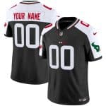 Houston Texans Custom Black White Mexico Vapor Limited Stitched Jersey