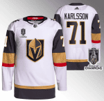 Vegas Golden Knights #71 William Karlsson White 2023 Stanley Cup Champions Stitched Jersey