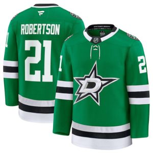 Dallas Stars #21 Jason Robertson Green 2024-25 Home Stitched Jersey