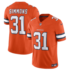 Denver Broncos #31 Justin Simmons Orange 2023 F.U.S.E. Vapor Untouchable Stitched Jersey