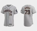 Houston Astros #79 Jos¨¦ Abreu Gray Flex Base Stitched Jersey