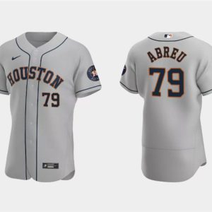 Houston Astros #79 Jos¨¦ Abreu Gray Flex Base Stitched Jersey