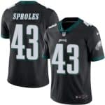 Eagles #43 Darren Sproles Black Stitched Limited Rush Nike Jersey