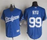 Dodgers #99 Hyun-Jin Ryu Blue New Cool Base Stitched Jersey