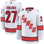 Carolina Hurricanes #27 Nikolaj Ehlers White 2024-25 Away Stitched Jersey