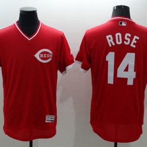 Reds #14 Pete Rose Red Flexbase Authentic Collection Cooperstown Stitched Jersey