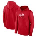 Cincinnati Reds Red 2024 Collection Practice Performance Pullover Hoodie
