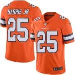 Broncos #25 Chris Harris Jr Orange Stitched Limited Rush Nike Jersey