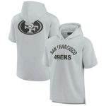 San Francisco 49ers Gray Super Soft Fleece Short Sleeve Hoodie