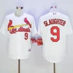 Cardinals #9 Enos Slaughter White Cool Base Stitched Jersey