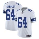 Dallas Cowboys #64 Dakoda Shepleys White 2025 Vapor Untouchable Limited Stitched Jersey