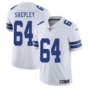 Dallas Cowboys #64 Dakoda Shepleys White 2025 Vapor Untouchable Limited Stitched Jersey