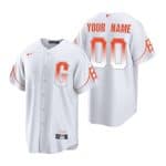 San Francisco Giants Customized Custom White City Connect Cool Base Stitched Jersey