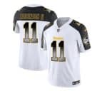 Pittsburgh Steelers #11 Allen Robinson II White Black 2023 F.U.S.E. Smoke Vapor Untouchable Limited Stitched Jersey