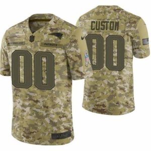 New England Patriots Customized Camo Salute To Service Limited Stitched NFL Jersey