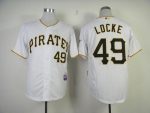 Pirates #49 Jeff Locke White Cool Base Stitched Jersey
