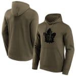 Toronto Maple Leafs Khaki Iconic Preferred Logo Graphic Hoodie