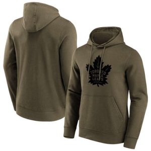 Toronto Maple Leafs Khaki Iconic Preferred Logo Graphic Hoodie