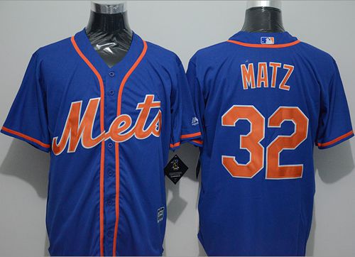 Mets #32 Steven Matz Blue New Cool Base Alternate Home Stitched Jersey